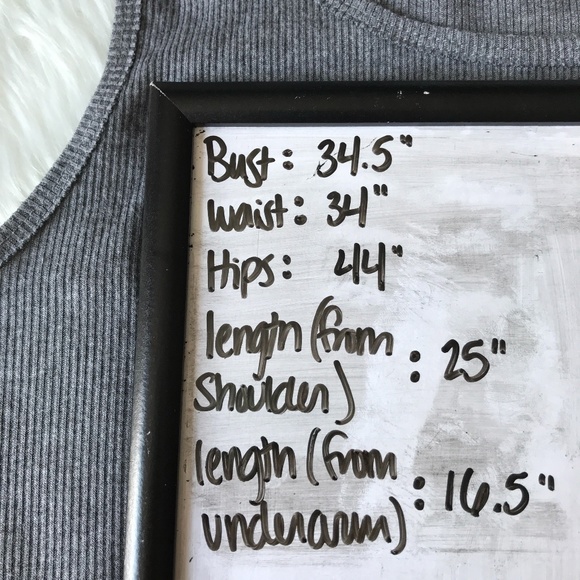 Gray Altar’d State Ribbed Tank - Picture 6 of 6